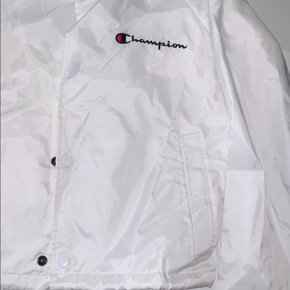 White champion windbreaker